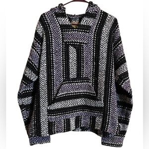 Baja Joe Baja Shirt Black White Purple Small Unisex